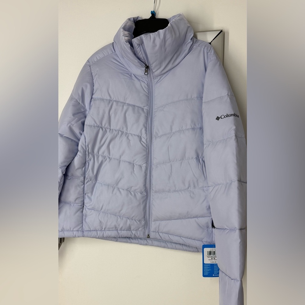 NEW Columbia White Jacket with Logo SIZE M